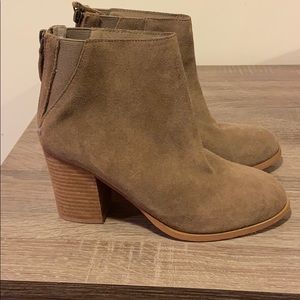 Urban Outfitters heeled suede heeled booties